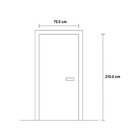 Kit Com 2 Portas De Madeira 210x80cm Espessura 3,5cm Mso Euca