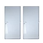 Kit Com 2 Portas Lambril De Alumínio 210x80cm Com Maçaneta Li
