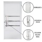 Kit Com 2 Portas Lambril De Alumínio Esquerda 210 X 90cm Com