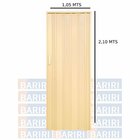 Kit Com 2 Portas Sanfonada De Pvc 210x105cm Bariri Amarelo