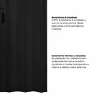 Kit Com 2 Portas Sanfonada De Pvc 210x105cm Bariri Preto Abso