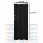 Kit Com 2 Portas Sanfonada De Pvc 210x105cm Bariri Preto Abso