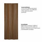 Kit Com 2 Portas Sanfonada De Pvc 210x62cm Bariri Imbuia