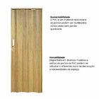 Kit Com 2 Portas Sanfonada De Pvc 210x72cm Bariri Cerejeira