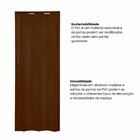 Kit Com 2 Portas Sanfonada De Pvc 210x84cm Bariri Coffe