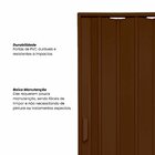 Kit Com 2 Portas Sanfonada De Pvc 210x84cm Bariri Coffe