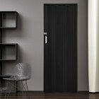 Kit Com 2 Portas Sanfonada De Pvc 210x84cm Bariri Preto Absol