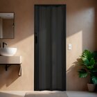 Kit Com 2 Portas Sanfonada De Pvc 210x84cm Bariri Preto Absol