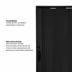 Kit Com 2 Portas Sanfonada De Pvc 210x84cm Bariri Preto Absol