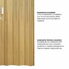 Kit Com 2 Portas Sanfonadas De Pvc 210x105cm Cerejeira