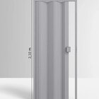 Kit Com 2 Portas Sanfonadas De Pvc 210x60cm Permatti Cinza Li