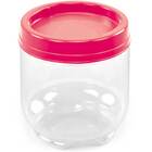 Kit Com 2 Potes De Plástico Organizadores Gire E Trave Color