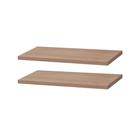 Kit Com 2 Prateleiras 40 X 15cm Suporte Invisivel Cor Carvalh