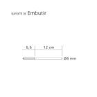 Kit Com 2 Prateleiras 40 X 20cm Suporte Invisivel - Cor Madei