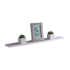 Kit Com 2 Prateleiras 60 X 15cm Suporte Invisivel Cor Branco