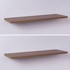 Kit Com 2 Prateleiras 60 X 20cm Suporte Invisivel - Cor Madei