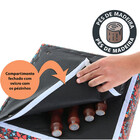 Kit Com 2 Puff Banqueta 40x40cm Quadrado Decorativo Pés Madei