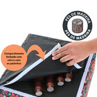 Kit Com 2 Puff Banqueta Quadrado Pés Madeira 40x40cm Bf Colch