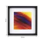 Kit com 2 Quadros Decorativos Abstrato 30x30cm Arte Própria