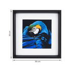 Kit com 2 Quadros Decorativos Animal 30x30cm cada