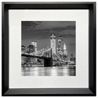 Kit com 2 Quadros Decorativos Cidade 30x30cm cada