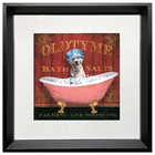 Kit com 2 Quadros Decorativos WC 30x30cm cada