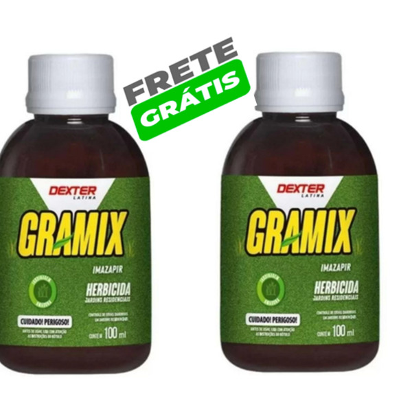 Kit Com 2 Und Gramix 100ml Seu Gramado Sempre Limpinho