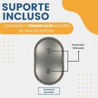 Kit Com 2 Unidades Espelho Decorativo Grande Oval 50x80cm Car