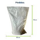 Kit Com 300 Un Saco Laminado Costurado Boca Aberta Branco 50x