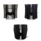 Kit Com 3 Abajures De Mesa - Preto 20x20cm