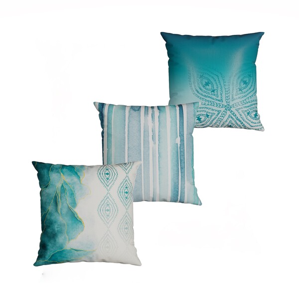 Kit Com 3 Almofadas Decorativas Pedras Naturais 43cm X 43cm 4