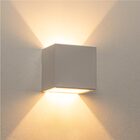 Kit com 3 Arandelas 2 Fachos Slim Branca Luminária Externa ou