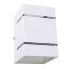 Kit Com 3 Arandelas 2 Focos C/ Frisos E Facho Branca Externa