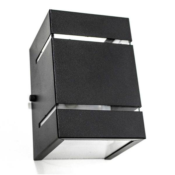 Kit Com 3 Arandelas 2 Focos C/ Frisos E Facho Preta Externa P