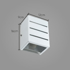 kit com 3 arandelas frisada 2 focos grande e27 luminária bran