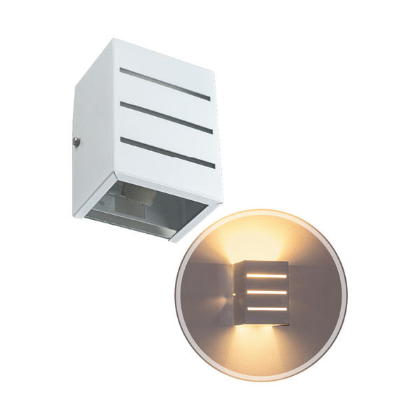 kit com 3 arandelas frisada 2 focos grande e27 luminária bran