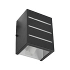 kit com 3 arandelas frisada 2 focos grande e27 luminária pret