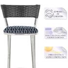 Kit Com 3 Banquetas Em Alumínio, Fibra Sintética E Tecido Imp