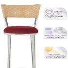 Kit Com 3 Banquetas Em Alumínio, Fibra Sintética E Tecido Imp