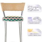 Kit Com 3 Banquetas Em Alumínio, Fibra Sintética E Tecido Imp