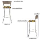 Kit Com 3 Banquetas Em Alumínio, Fibra Sintética E Tecido Imp