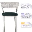 Kit Com 3 Banquetas Em Alumínio, Fibra Sintética E Tecido Imp