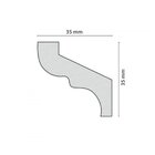 Kit Com 3 Barras Roda Teto Perfil De Poliestireno S35 Homesta