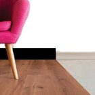 Kit Com 3 Barras Rodapé De Mdf 7cmx15mmx2,40m Guarnição Lisa