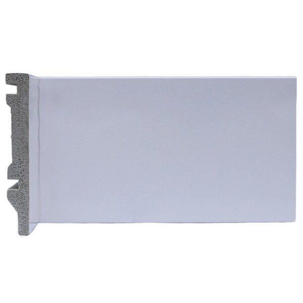 Kit Com 3 Barras Rodapé De Poliestireno 10cmx15mm Liso 7,2m B