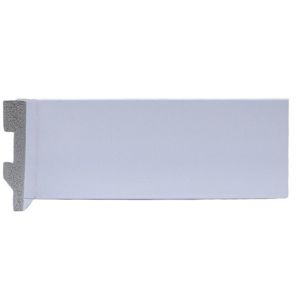 Kit Com 3 Barras Rodapé De Poliestireno 7cmx15mm Liso 6,75m B