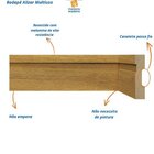 Kit Com 3 Barras Rodapé Mdf 15mmx7cm 702metro Linear 7,2m  Tu