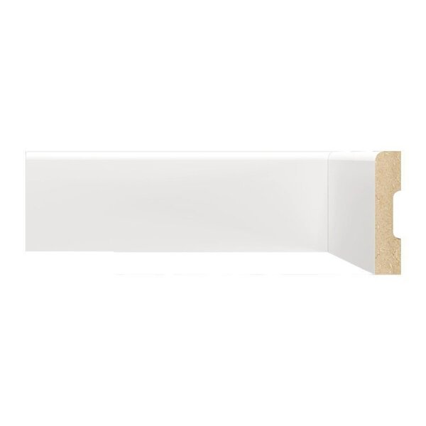 Kit Com 3 Barras Rodapé Mdf 700 Moldufama 15mmx7cm Metro Line