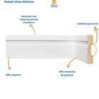 Kit Com 3 Barras Rodapé Mdf 702 15mmx7cmmetro Linear 5,4m  Br