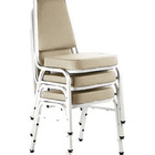 Kit Com 3 Cadeiras Empilháveis Linha Hotel Plus Bege